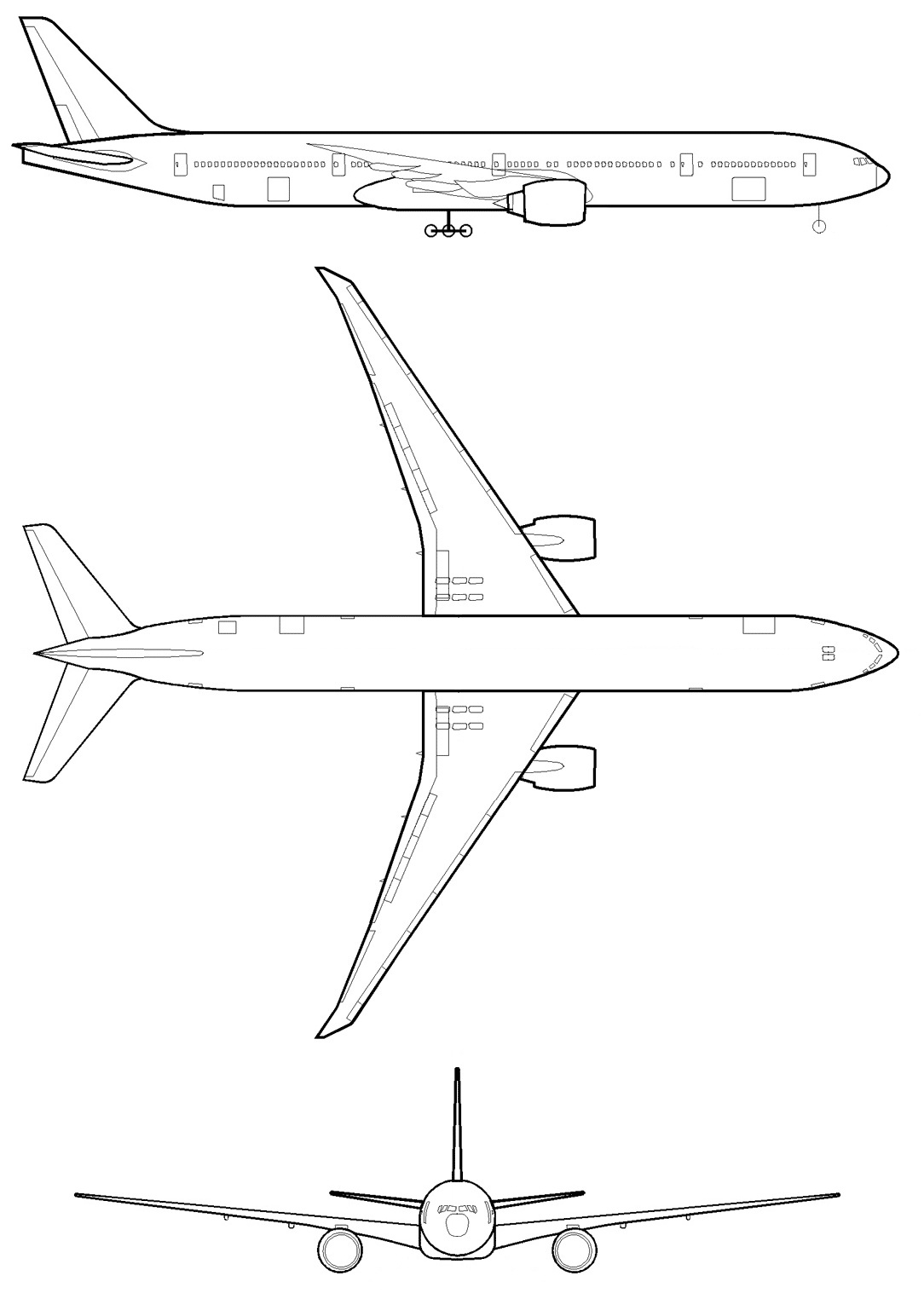 Боинг 787 чертеж